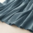 thumbnail image 5 of Summer Skirts for Women Solid Summer New Double Layer Cotton Linen Skirt For Women Lightweight Vacation Holidays Beach Fashion, 5 of 5