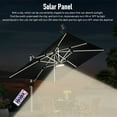 thumbnail image 3 of Lumières Solaires pour Parasol Extérieur, Lumières Solaires Étanches pour Parasol de Patio Télécommande Lumières Solaires pour Parasol de Patio Luminosité Réglable, 3 of 7