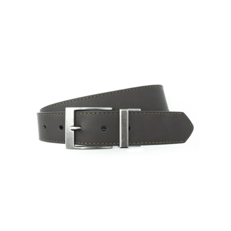 Reversible leather belt - Black