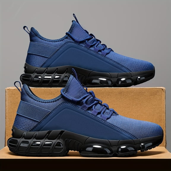 Lightweight Men's Breathable Road Running Shoes | All-Season Traction for Training, Gym, Jogging - Co& Low-Top Sneakers with Cushioned Midsole, Durable Rubber Outsole