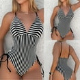 thumbnail image 2 of Sngxgn Swimsuits for Women Modest Tummy Control Swimdress Vintage Bathing Suits Swimwear(Black,XL), 2 of 9