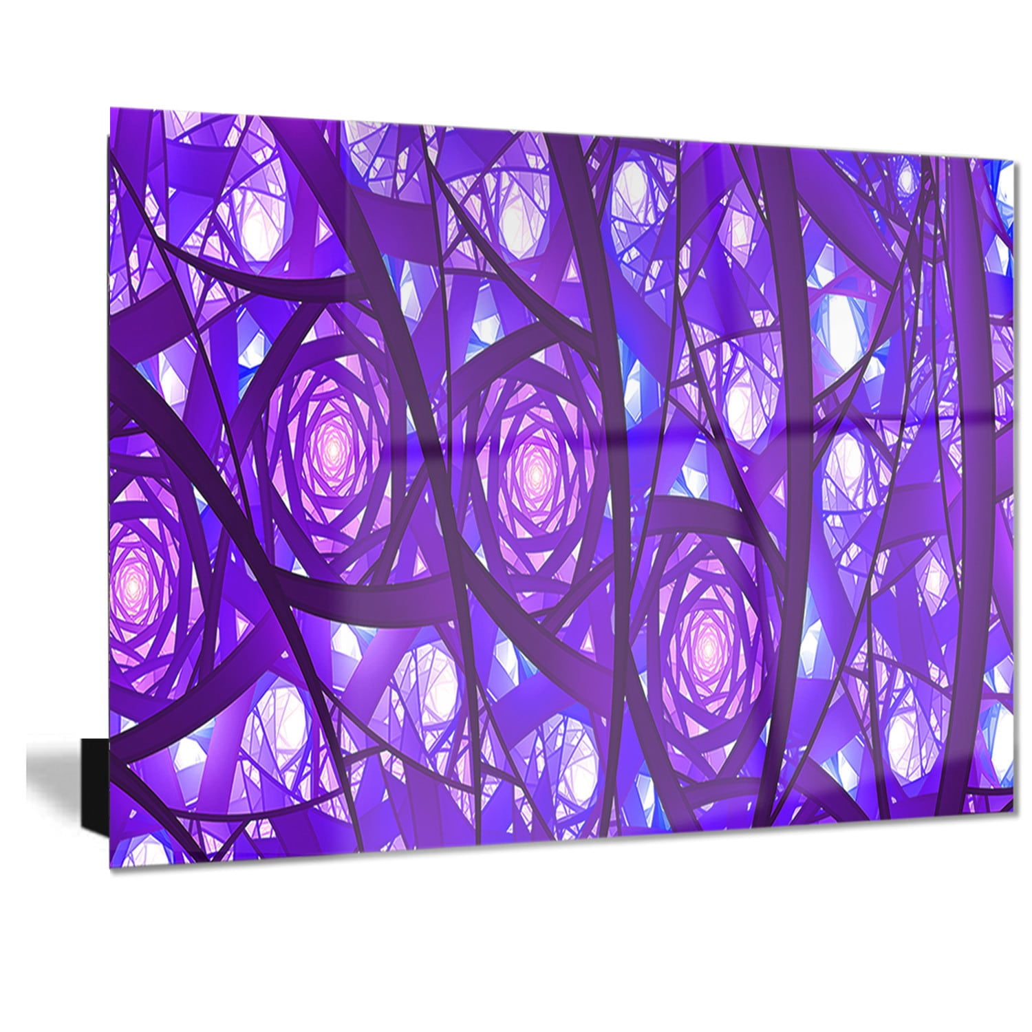 Design Art Designart Enchanted Purple Stars Metal Wall Art Walmart Com Walmart Com