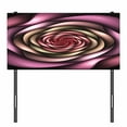 thumbnail image 3 of Spires Headboard, Rose Petals Curved Winds Around Fixed Center Point at Increasing Digital Design, Upholstered Decorative Metal Bed Headboard with Memory Foam, Twin Size, Multicolor, by Ambesonne, 3 of 4