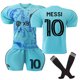 thumbnail image 1 of InterMiamiCFAwayFotbollströjamedstrumporförKidNo.10Messi, 1 of 2
