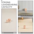 thumbnail image 2 of OULII 2Pcs Khaki Hardwood Round Finial Classical Style For Study Room Decoration, 2 of 5