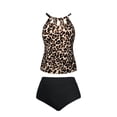 thumbnail image 5 of Vividxx Tankini Swimsuits For Women Leopard Print Two Piece Tankini Tops With Bottoms Bathing Suit For Women 2026 Beach Swimwear, 5 of 7