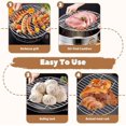 thumbnail image 2 of Grill Grates Replacement 15 Inch Round Heat-Resistant Stainless Steel Grill Grate, Portable Easy to Clean Baking Tray for Camping, Picnic, Garden, 2 of 7
