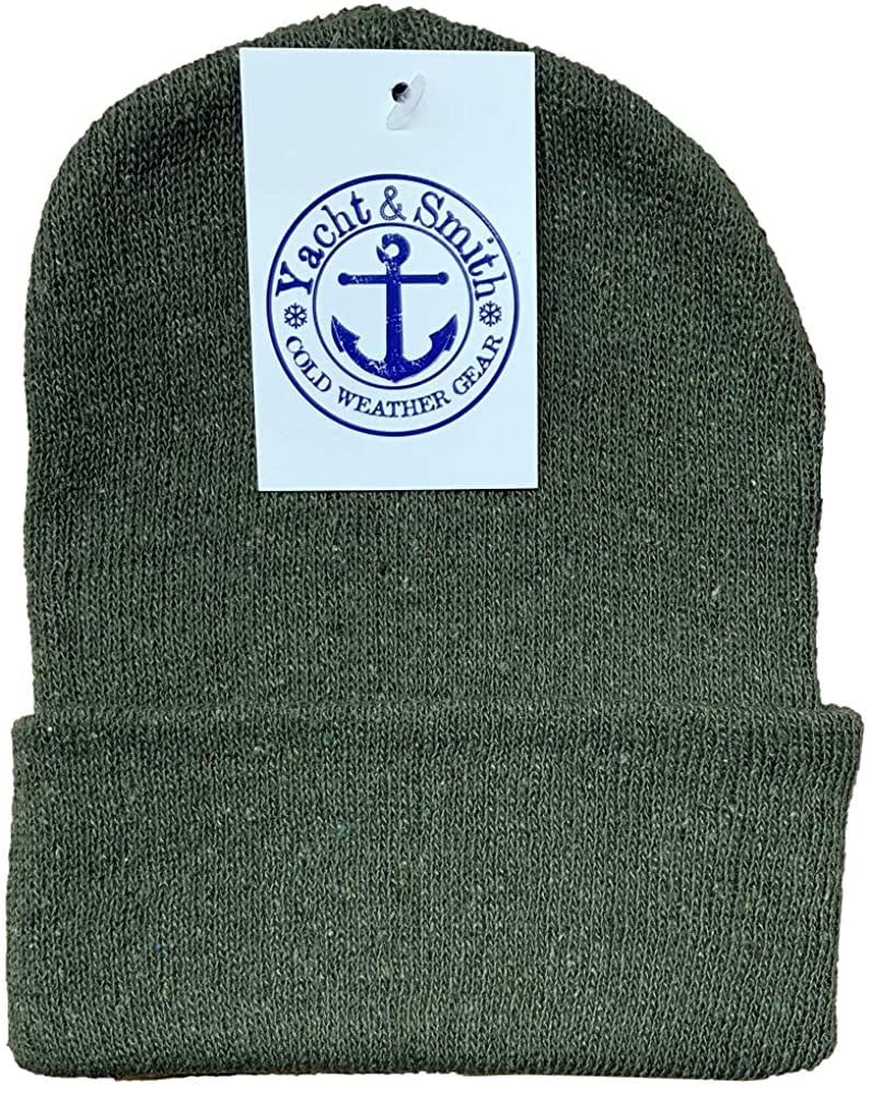 60 Pack of Yacht & Smith Wholesale Beanies, Bulk Thermal Winter Hat for Kids