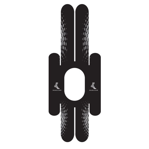 Mueller EasyFit Kinesiology Tape Pre-Cut, Black, Neck, 3