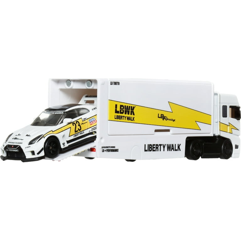 Hot Wheels 1:64 Scale Team Transport Overhauler, Premium Die-Cast