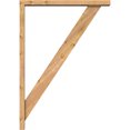 thumbnail image 3 of Ekena Millwork 3 1/2"W x 28"D x 40"H Traditional Block Smooth Bracket w/ Offset Brace, Western Red Cedar, 3 of 25