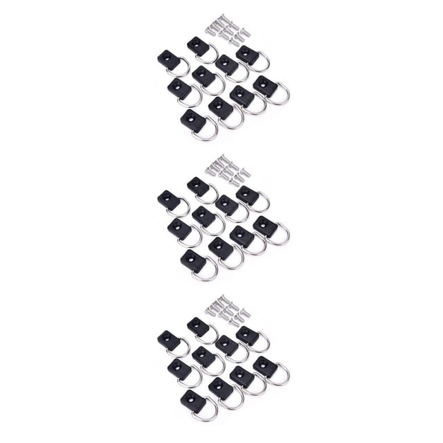 Riwesomey 10 piezas de amarres para Kayak de pesca RV, remolque, cama de camión, anillos de amarre, sujetadores de correa, piezas de barco, Type1 NO1
