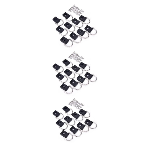 Sidaley 10 piezas de amarres para Kayak, cama de camión, anillos de amarre de carga, reparación de barcos, piezas de repuesto, Kit de Type1 NO1
