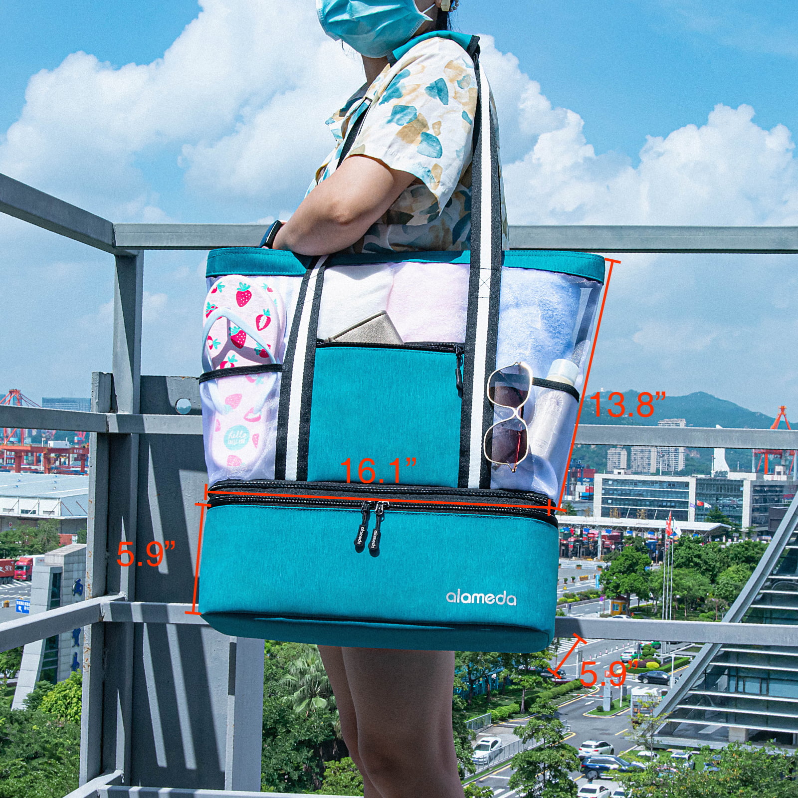 2021 Hot Selling Perforated Neoprene Bag Beach Bag Tote Handbag Bags for  Women Multifunctional Backpack  China Insulated Beach Tote Bag and  Profession Neoprene Tote Bag price  MadeinChinacom
