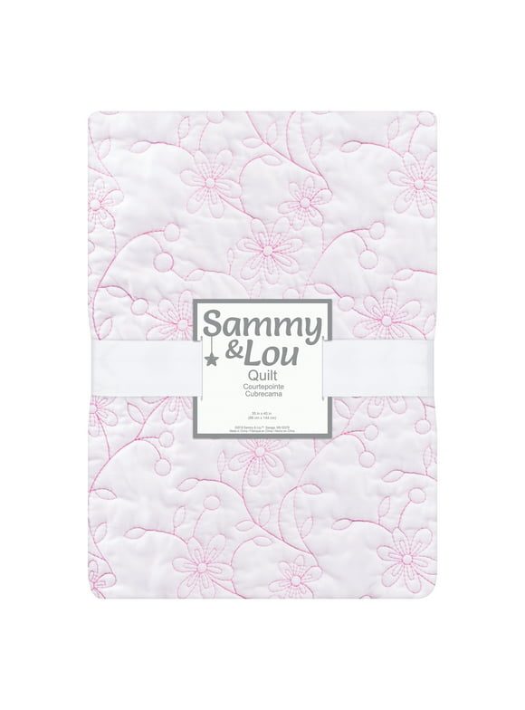 Sammy & Lou Floral Quilt for Girl, Infant, 200 Thread Count, 100% Polyester