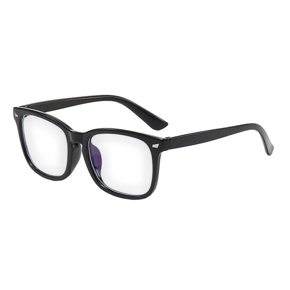 Whyan Blue Light Glasses Men Women Transparent Blue Light Blocking Computer Glasses Anti Eyestrain Lightweight Black Frame