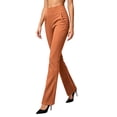 thumbnail image 6 of Pants for Women Solid-Color Yoga Golf Pant High-Waisted Stretch Slim-Fit Casual Pants with Pockets L, 6 of 9