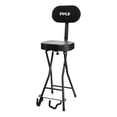 thumbnail image 1 of Silla Ajustable para Guitarra con Soporte Integrado Reposapiés Pyle, Almohadillas de Espuma EVA Para Guitarra, Respaldo Desmontable, Antideslizante, Diseño Plegable, Capacidad de Carga de 136 kg, 1 of 7