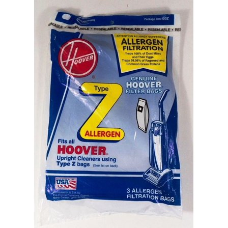 Replacement Part For Hoover 3PK, Z UPRIGHT-MICRO, PAPER BAGS 4010100Z
