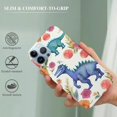 thumbnail image 2 of COMIO  for iPhone 15 Pro Case, Women Girls Cute Floral Dinosaur Style Fun Flower Animal Design Transparent Soft Protective Case Compatible for iPhone 15 Pro 6.1 inch (Floral Dinosaurs), 2 of 4