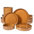 thumbnail image 1 of Juego de vajilla Bloomhouse Santorini Mist de terracota, 16 piezas, 1 of 5