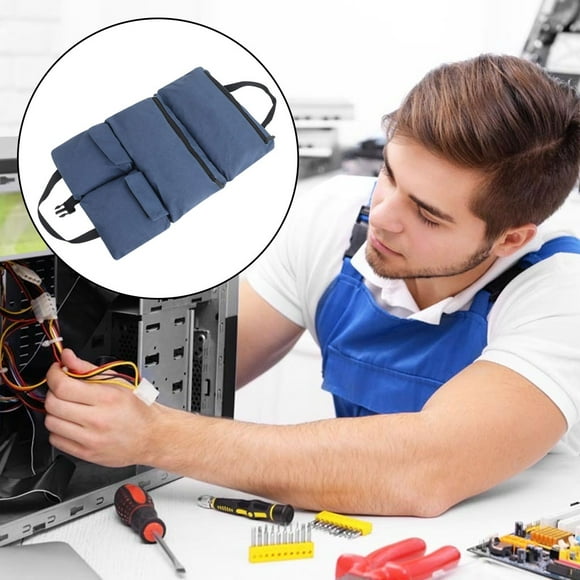 Bolsa de Herramientas Enrolble Yotijar para Colgar Totalizador Estuche de Almacenamiento Equipo de Camping Automóviles Azul