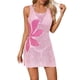 thumbnail image 2 of Vestido de Verano de Manga Larga Hueca Textura Cuello en V Corta Playa Cubierta con Botones Protección Solar para las Vacaciones, 2 of 4