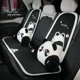 thumbnail image 5 of Lindo cojín trasero de Panda para coche, cojín de asiento de coche cálido y cómodo de felpa para otoño e invierno, cojín de coche de dibujos animados, 5 of 6