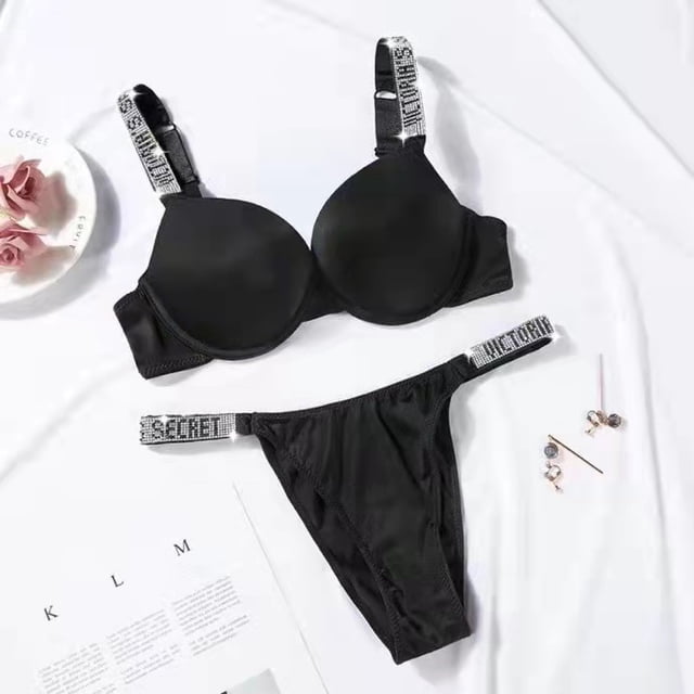 Victoria secret Top Nuevos Conjuntos De Sujetador Push Up Con Estampado De Letras Para Mujer/Lingerie V SDR4 Gao Jiahui unisex