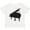 AA-White, variant on Inktastic Piano Silhouette Boys or Girls Toddler T-Shirt