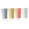 thumbnail image 4 of COMPUKAS 4pcs Cute Desktop Trashcan Plastic Square Impact-resistant for Adults, 4 of 8