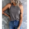 thumbnail image 3 of Langwyqu Summer Sleeveless Tank Tops Women Solid Color Slim Fit Casual Tops, 3 of 5