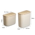 thumbnail image 6 of riaocot Strong Load-bearing Enlarge Caliber Hanging Trash Bin with Lid Punching Free Kitchen Large Capacity Wall Mounted Garbage Can Household Products, 6 of 8
