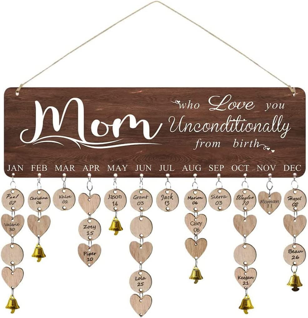 Wooden Family Birthday Reminder Calendar Board Decorative Birthday wooden-family-birthday-reminder-calendar-board-decorative-birthday