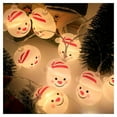 thumbnail image 1 of Santa Head Rope Lights Christmas Led Lights Santa Claus Led Lights Festive Waterproof Hanging Decor for Weddings Parties Home, 1 of 5