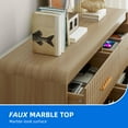 thumbnail image 6 of Dextrus 6-Drawer Dresser, Wood Chest of Drawers with Metal Handles, Bedside Night Stand for Bedroom, Wood, 6 of 10