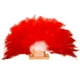 thumbnail image 4 of Abanico de Mano Plegable onlyliua con Plumas Grandes para Nupcial Pegatina Decorativa Roja, 4 of 5
