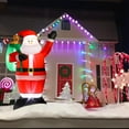 thumbnail image 5 of 6 FT Christmas Inflatable Santa Claus Outdoor Decorations, Blow up Santa Claus With Gift Bag, Stable Xmas Santa Carrying Present Sack, Holiday Decor for Yard Garden Lawn, Built-in LED Light, 5 of 7
