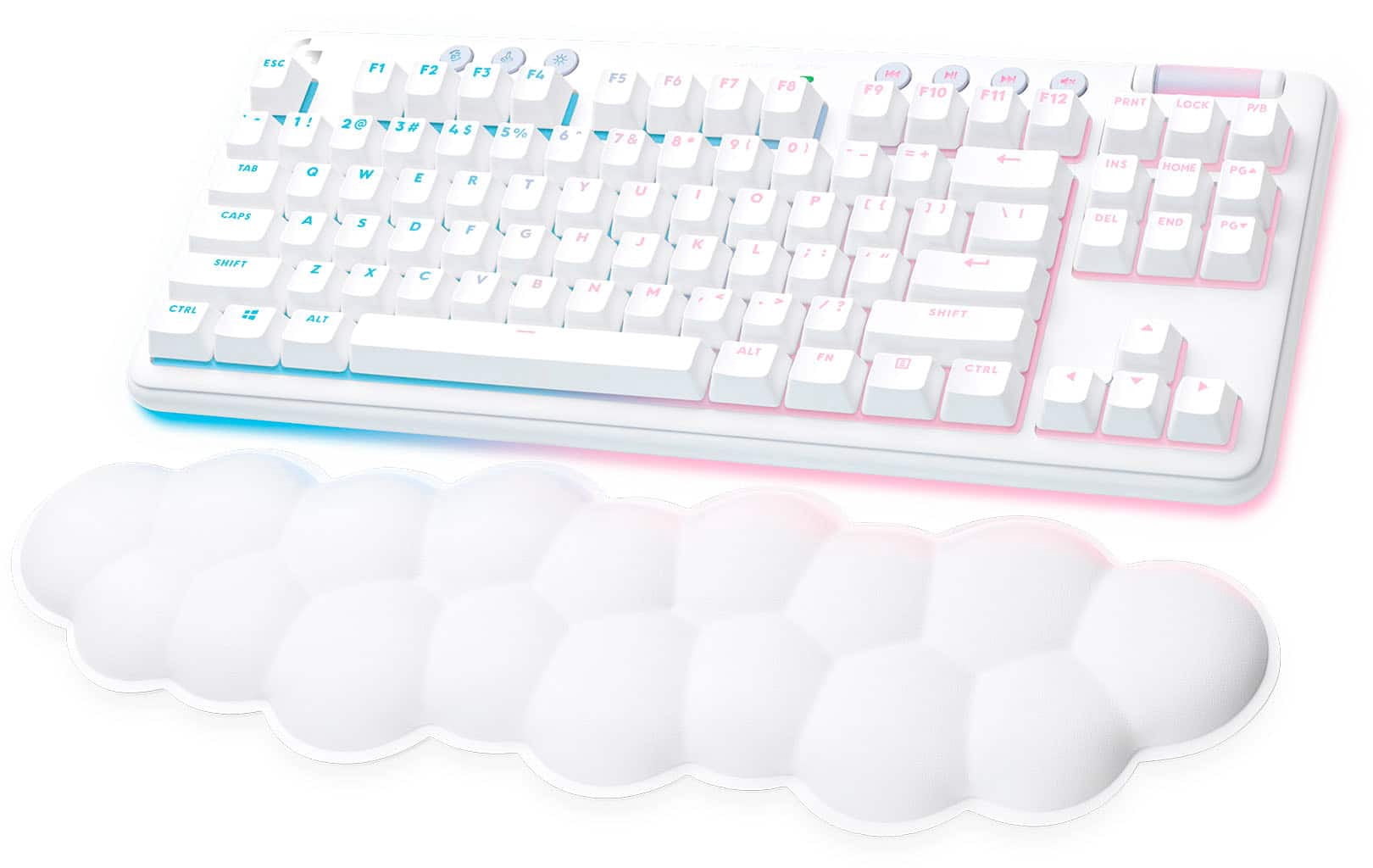 Logitech G715 RGBホワイトキーボード本体 Logitech G715 Wireless Gaming Keyboard LIGHTSYNC RGB LIGHTSPEED