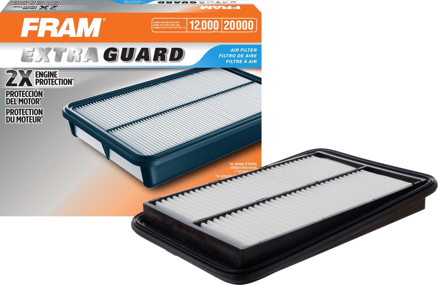 FRAM Extra Guard CA11858 Engine Air Filter Replacement Filter for 2014-2020 Nissan Rogue