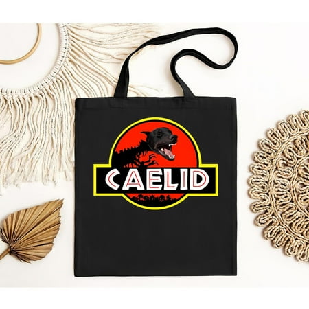 vintage Caelid Dog Elden Ring Funny Black Cotton Tote Bag S--TH23901