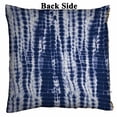 thumbnail image 2 of PKQWTM Indigo blue tie dye textile Editable repeat Reversible Mermaid Cushion Cover Home Decor Sequin Pillow Case Size 18x18 inches, 2 of 2