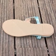 thumbnail image 4 of Lovskoo Bohemian Ethnic Rhinestone Flat Sandals for Women Elastic Back Strap Roman Open Toe Summer Casual Dressy Shoes, 4 of 9