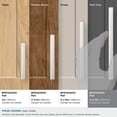 thumbnail image 4 of Amerock Merced 6-5/16 inch (160mm) Center-to-Center Satin Nickel Cabinet Pull, 4 of 7