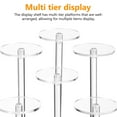 thumbnail image 4 of Transparent Acrylic Display Stand Pedestal Stands For Perfumes Clear Collectible Figure Shelf, 4 of 6