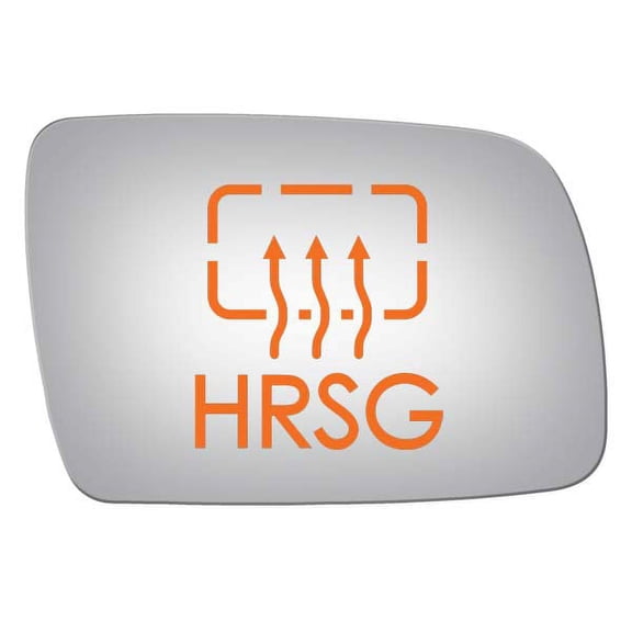 Burco Side View Mirror Replacement Glass with Motor Mount Plate - Clear Glass - 3235HRSG