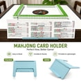 thumbnail image 3 of Mahjong Card Holder for Table, Under Mat Slide in Stand Angled Viewing Rack Foldable 3D Printed Space Saving Accessory for American Mahjong Mat, 3 of 5