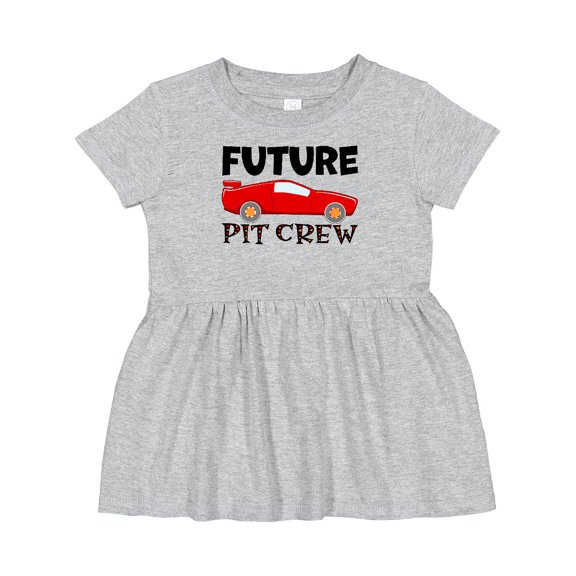 Inktastic Future Pit Crew Red Race Car Girls Baby Dress