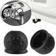 thumbnail image 3 of Lefu 50mm Tow Bar Ball Cover Cap Towing Hitch Caravan Trailer Protector Black, 3 of 9