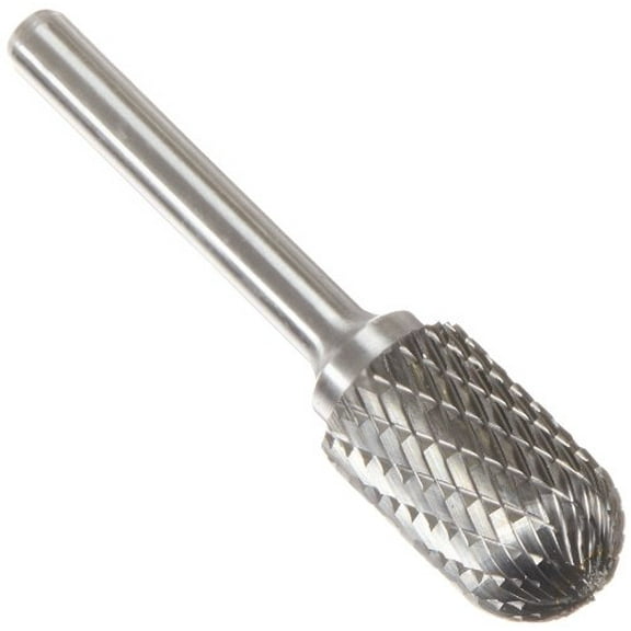 SC6 5/8" X 1" Cylindrical Radius End Carbide Burr 1/4 Shank, DULSC6